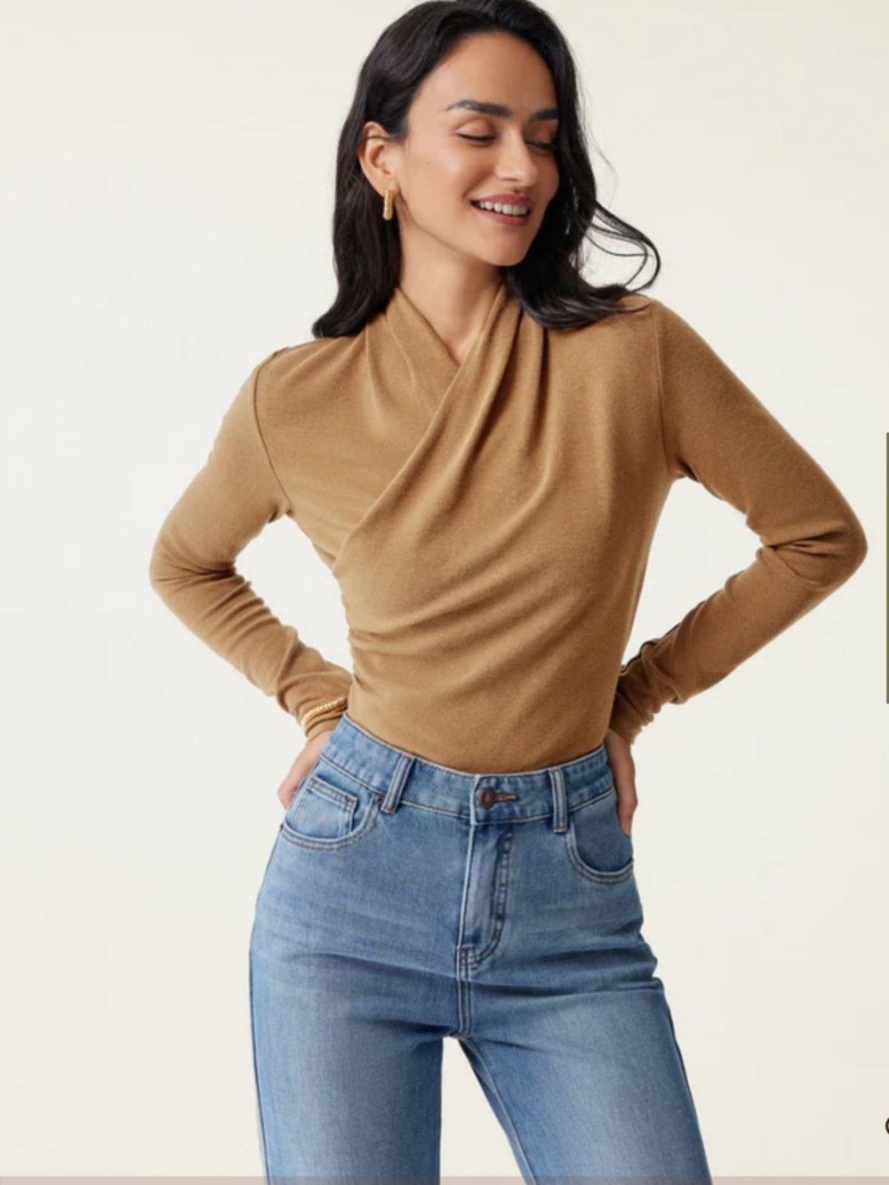 OGL Surplice Long Sleeve Top
